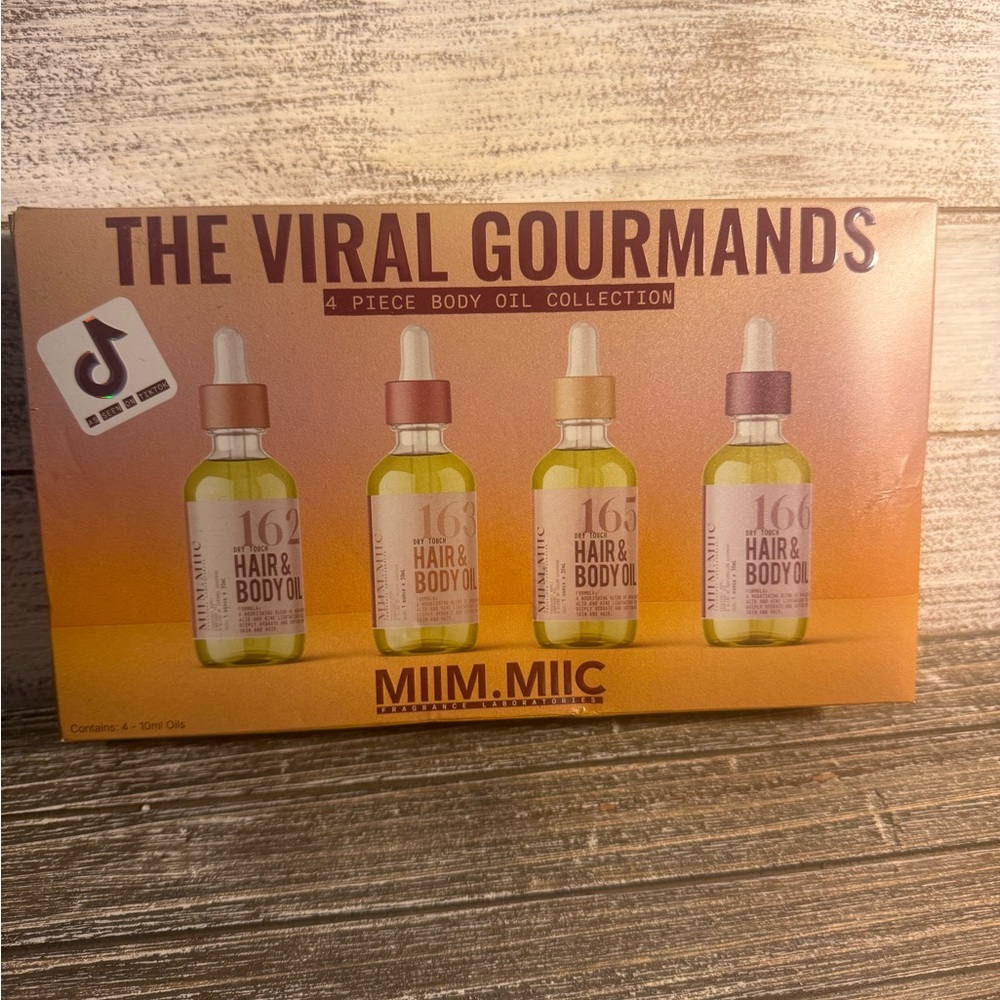 MIIM.MIIC Viral Gourmands Body Oil Collection - Green and Gold
